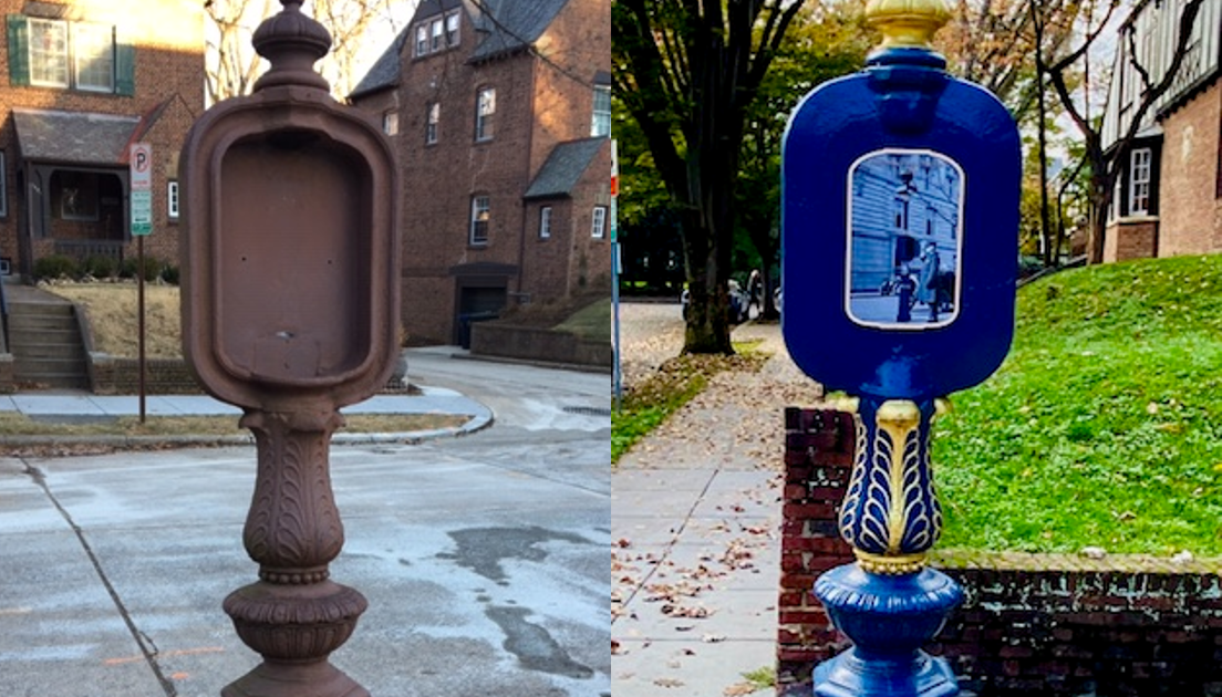 DC Preservation League Awards Foxhall Village Call Box Team!